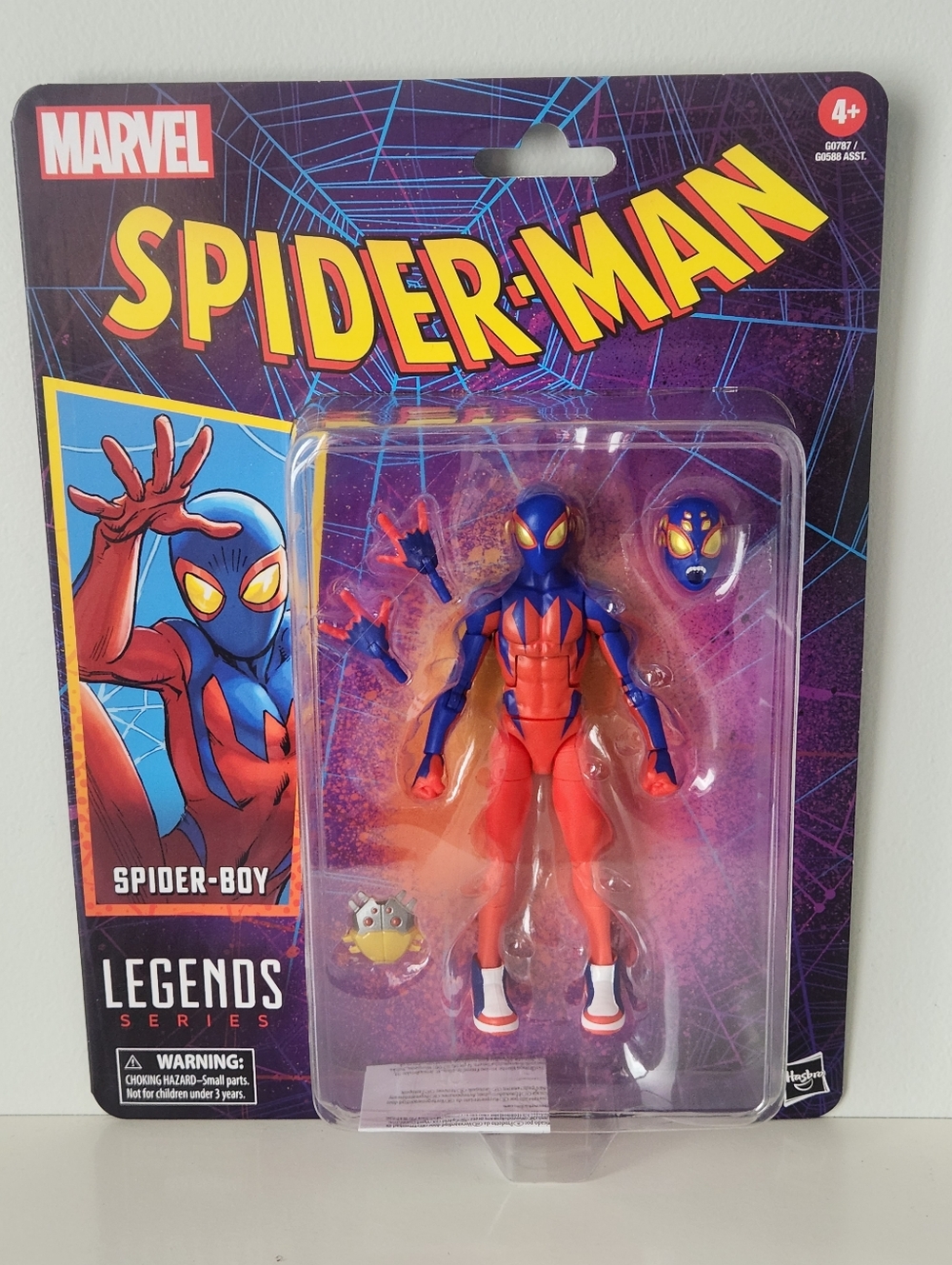 Marvel Legends Spider-Boy Retro Card Action Figure Spider-Man Series NIB Hasbro